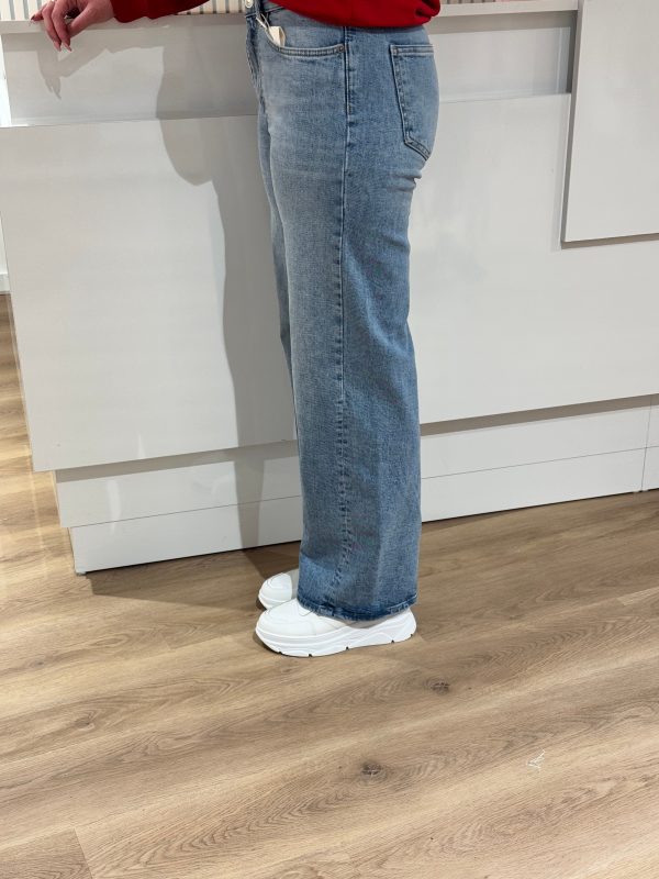 Wide jeans Juicy medium blue lengte 32 - Only