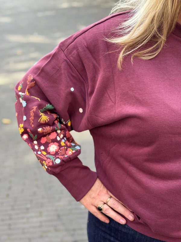 Sweater Brooke bordeaux - Afbeelding 5