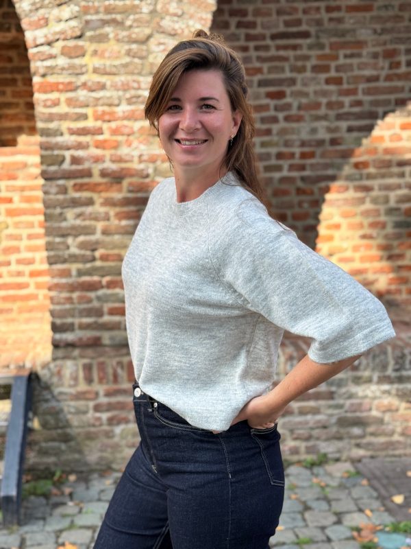 Truitje Ingrid light grey melange - Afbeelding 5