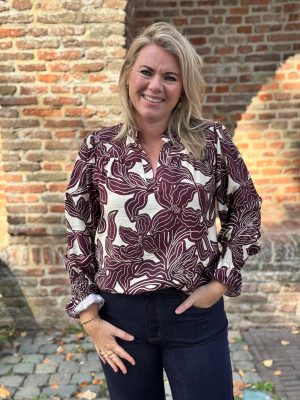 Blouse Mia bordeaux
