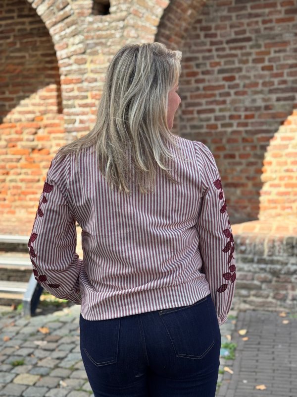 Blouse Fleur bordeaux - Afbeelding 5