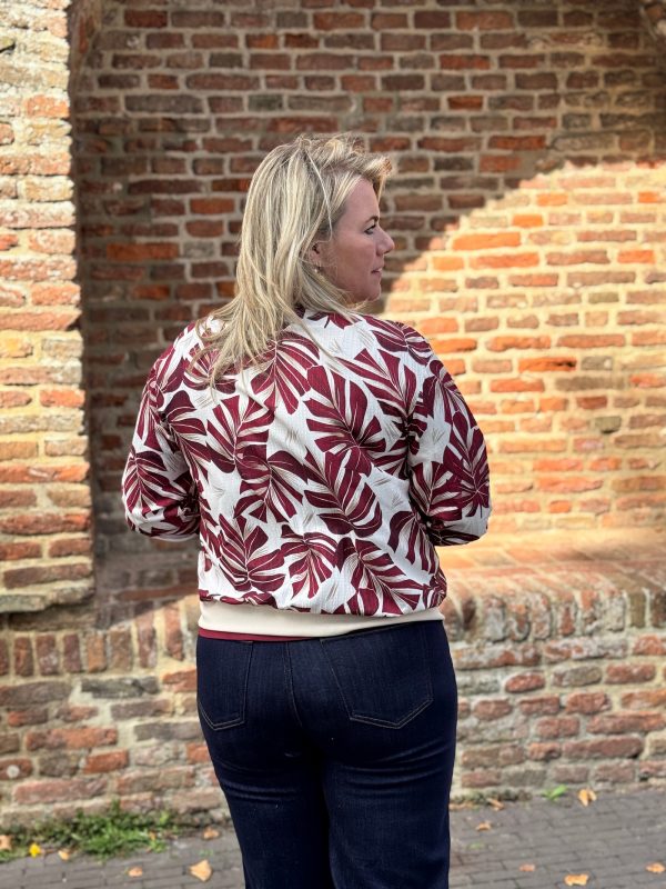 Bomberjasje leaf bordeaux - Afbeelding 6