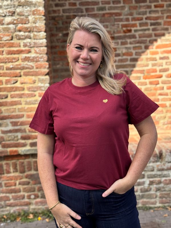 Shirtje Isa bordeaux
