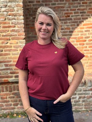 Shirtje Isa bordeaux