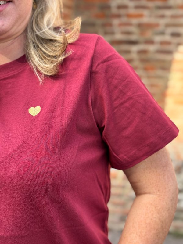 Shirtje Isa bordeaux - Afbeelding 5