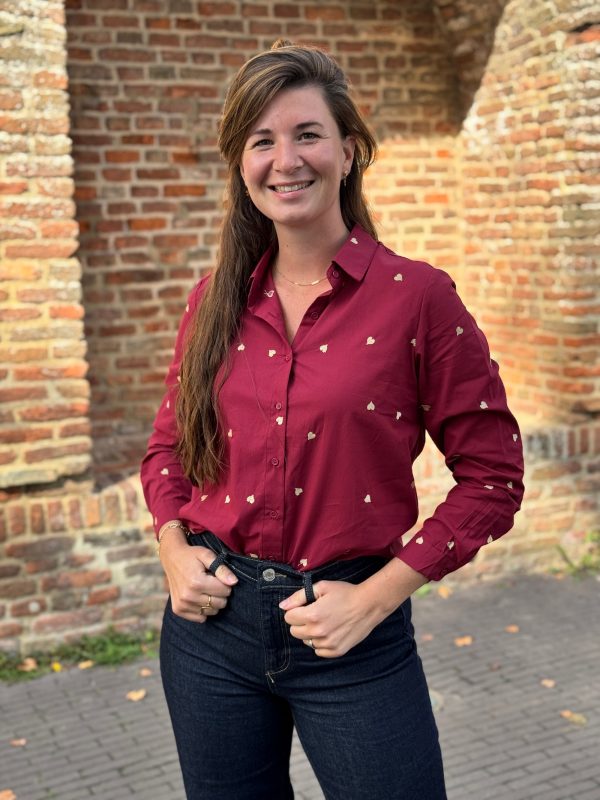 Blouse Estelle bordeaux