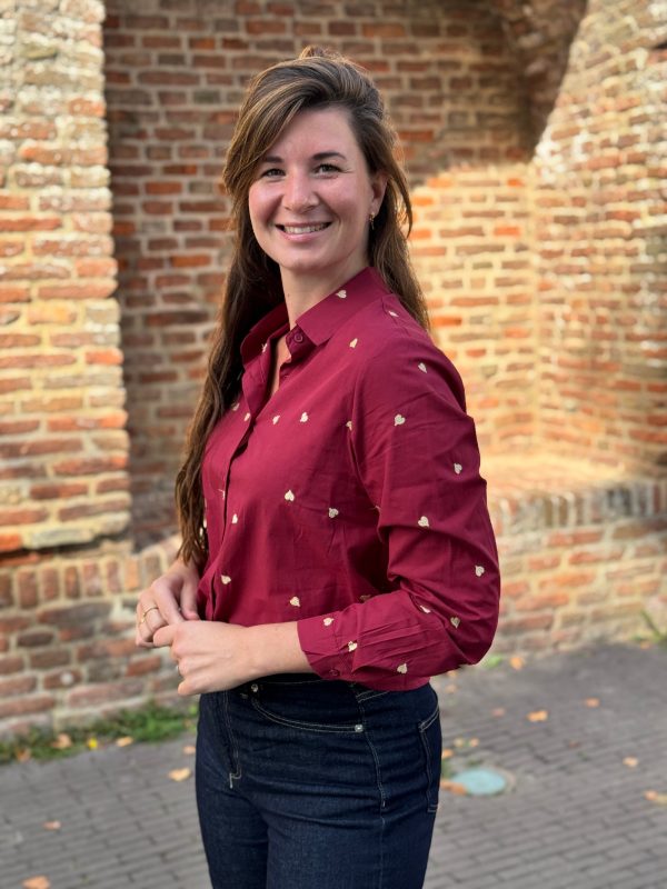 Blouse Estelle bordeaux - Afbeelding 2