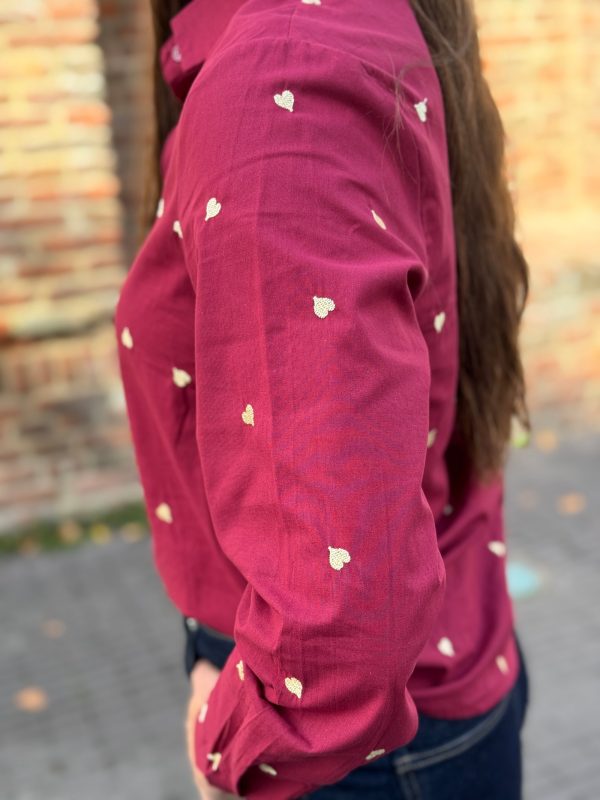 Blouse Estelle bordeaux - Afbeelding 4
