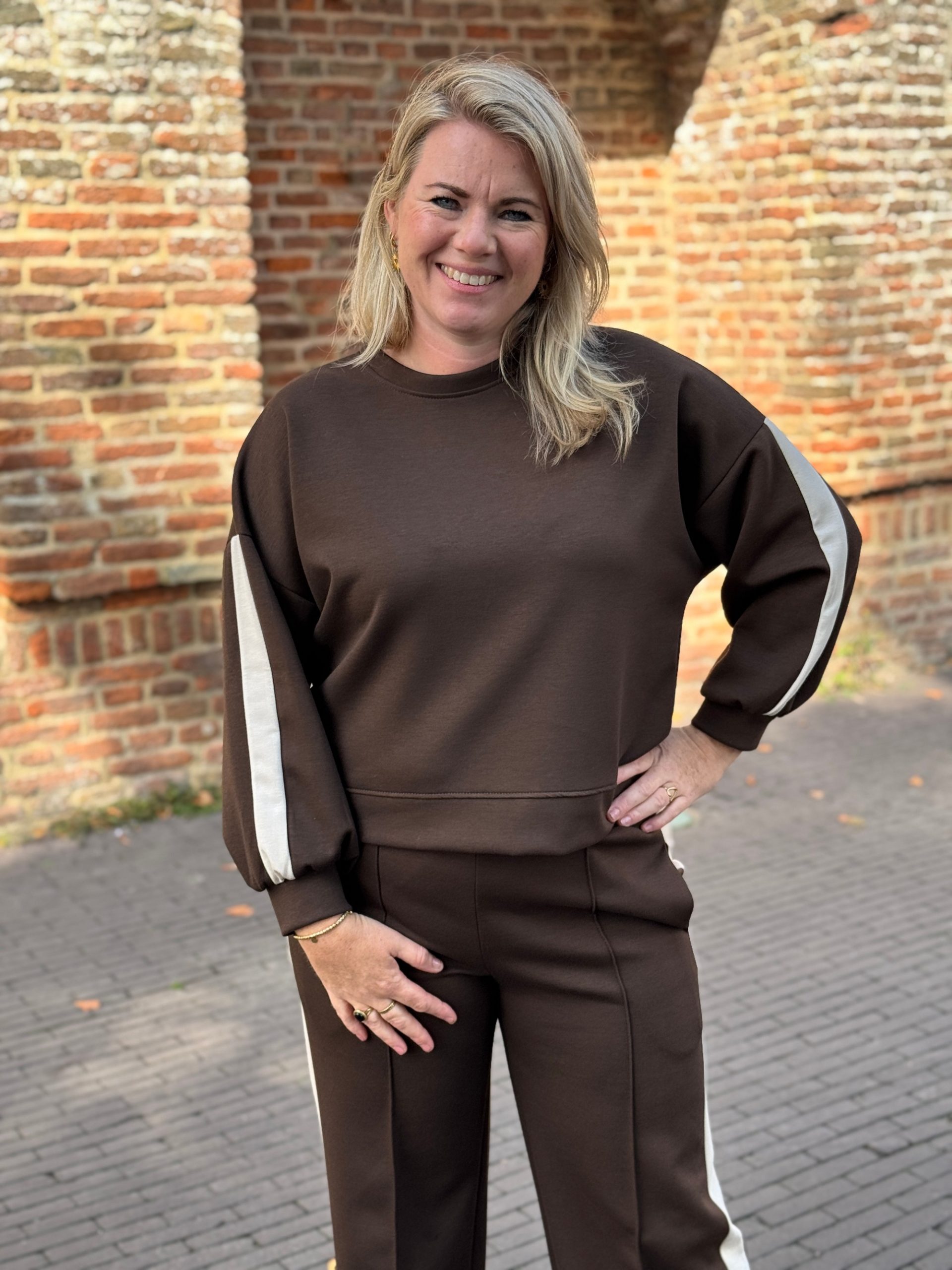 Sweater Lobke choco - Afbeelding 3