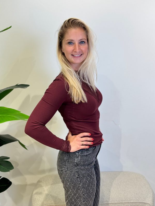 Top Hilde bordeaux - Afbeelding 4