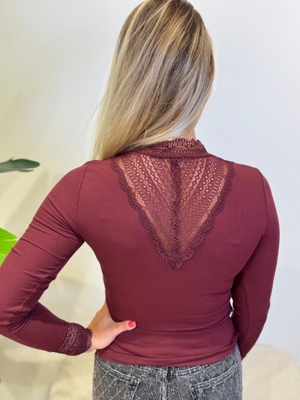 Top Hilde bordeaux - Afbeelding 2