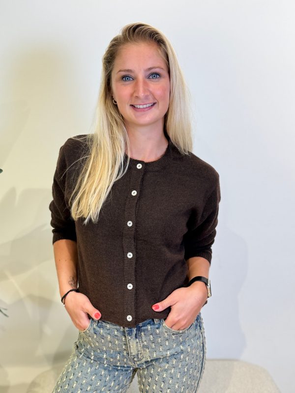 Vestje Thirza coffee bean
