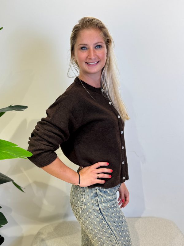 Vestje Thirza coffee bean - Afbeelding 2