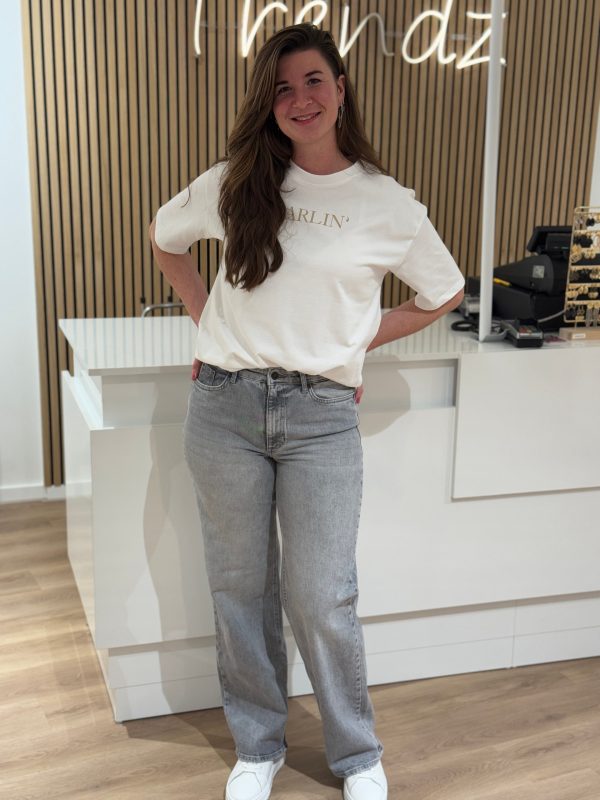 Shirtje Darlin' wit/beige - Afbeelding 5