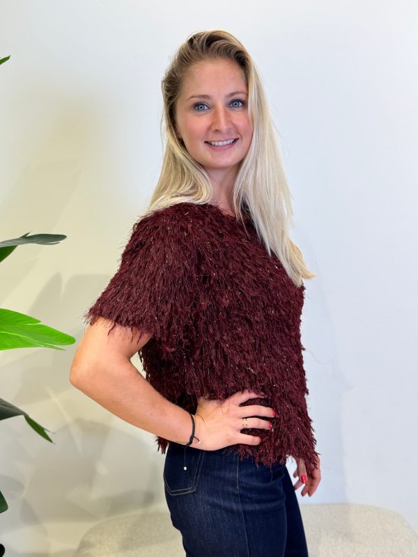 Top Desiree bordeaux - Afbeelding 3