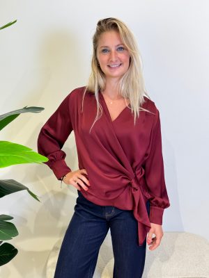 Blouse Eveline bordeaux
