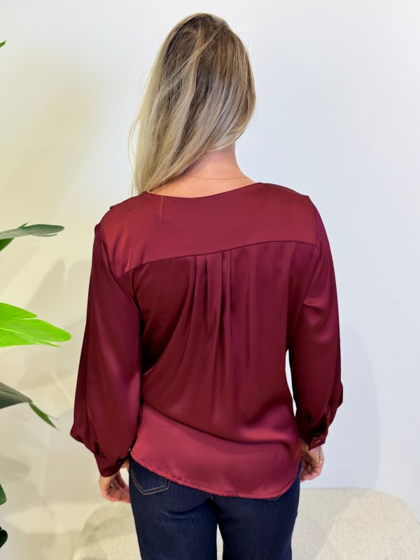 Blouse Eveline bordeaux - Afbeelding 5