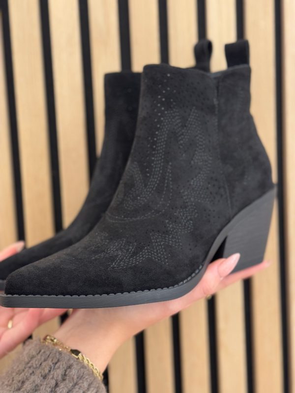 Laarsje Louise zwart suede - Afbeelding 3