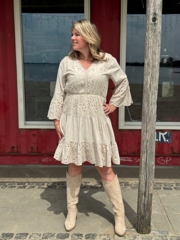 Jurkje Anouk beige - Afbeelding 3