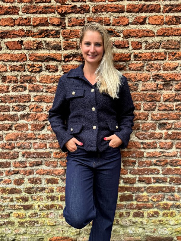 Four-pocket jasje navy - Afbeelding 2