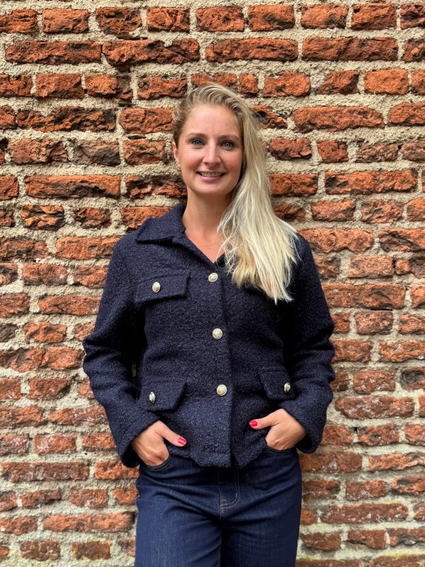 Four-pocket jasje navy - Afbeelding 4