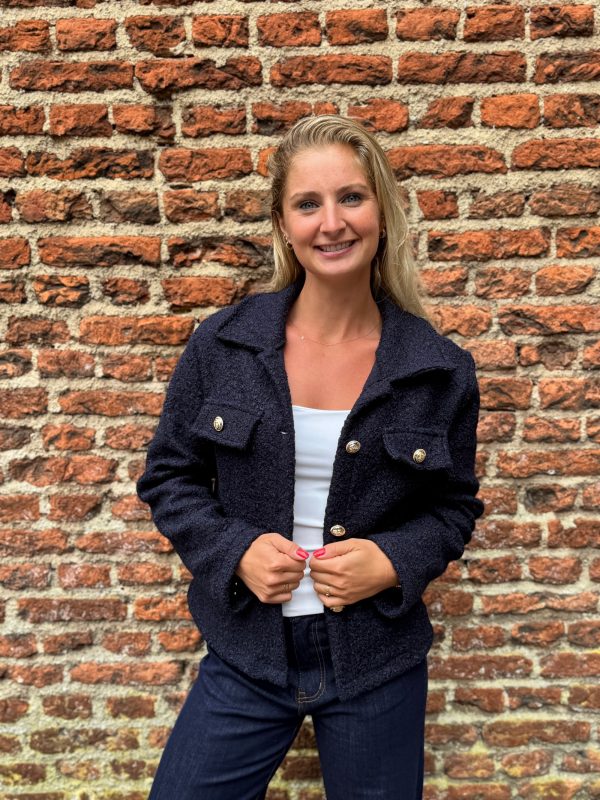 Four-pocket jasje navy - Afbeelding 7