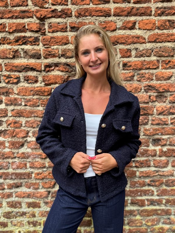 Four-pocket jasje navy