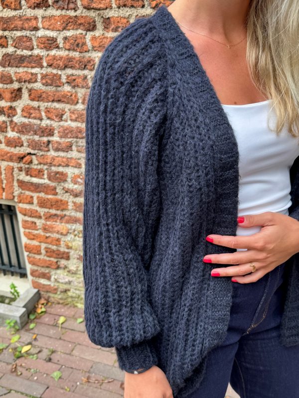 Gebreid vestje Lindsay navy - Afbeelding 5