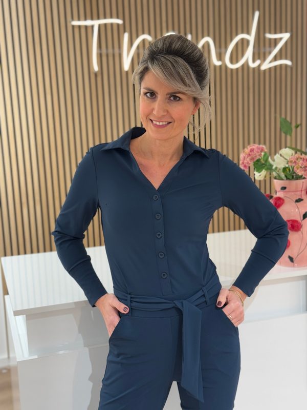 Jumpsuit Travelstof Xenna shaded green - Afbeelding 4