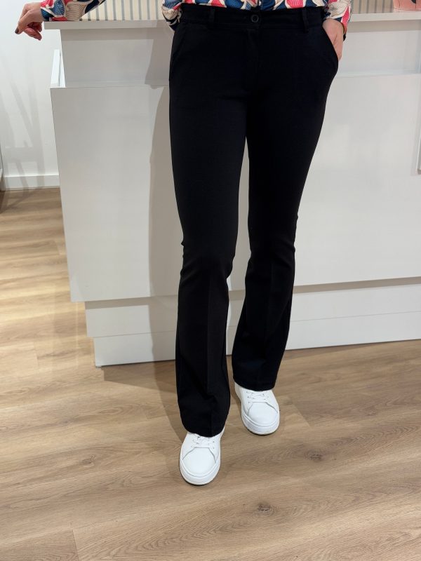 Flared pantalon Bente zwart