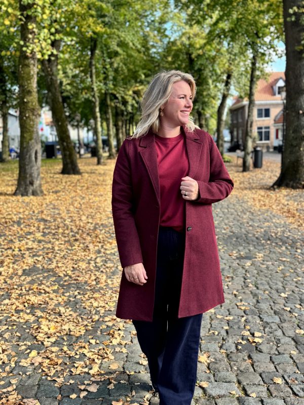 Coat Carrie burgundy