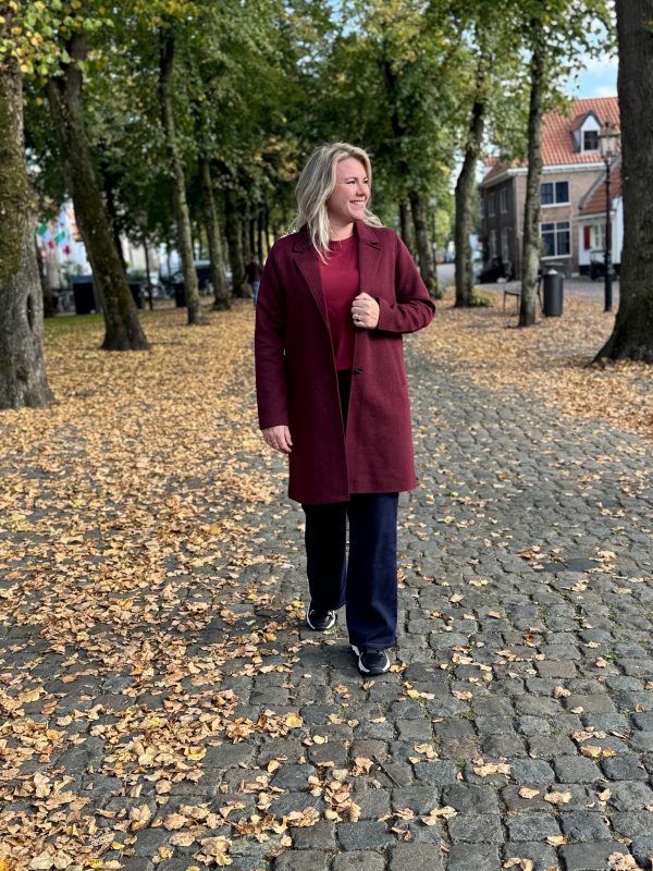 Coat Carrie burgundy - Afbeelding 3