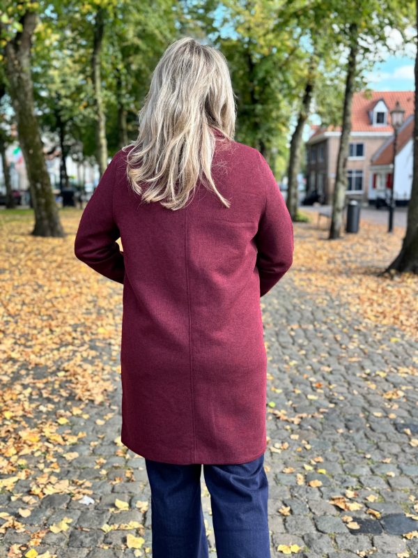 Coat Carrie burgundy - Afbeelding 5