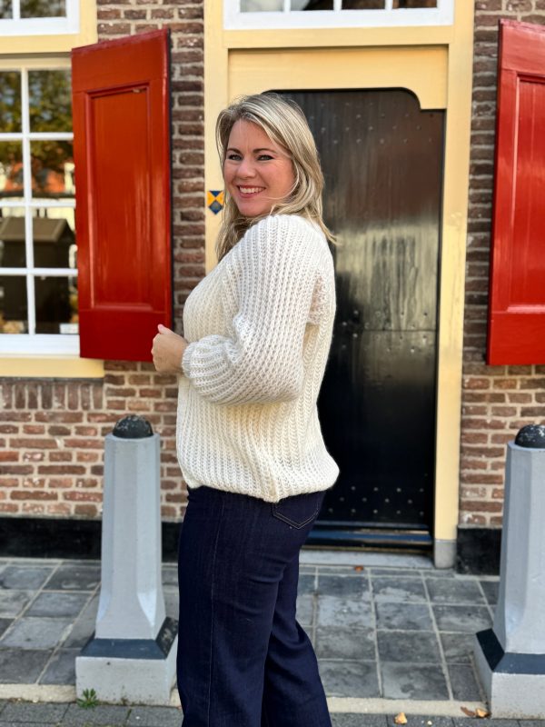 Gebreid vestje Lindsay beige - Afbeelding 3