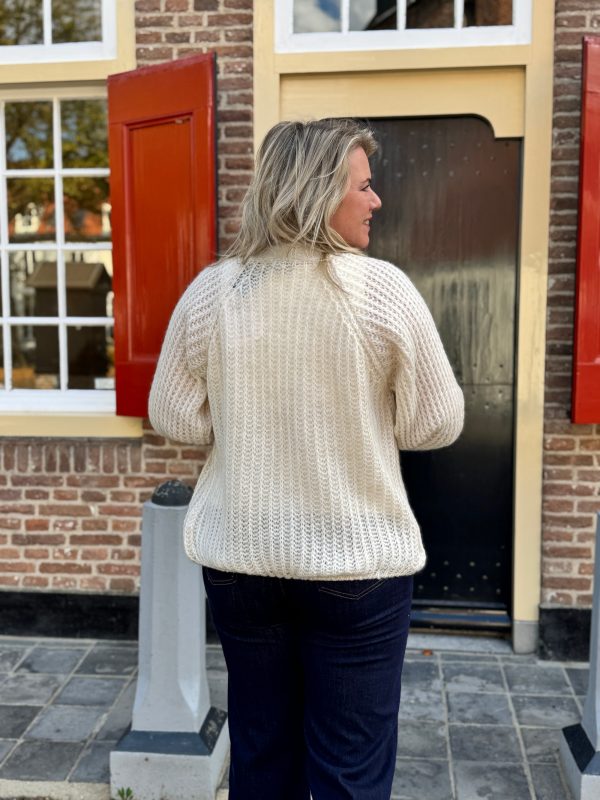 Gebreid vestje Lindsay beige - Afbeelding 4
