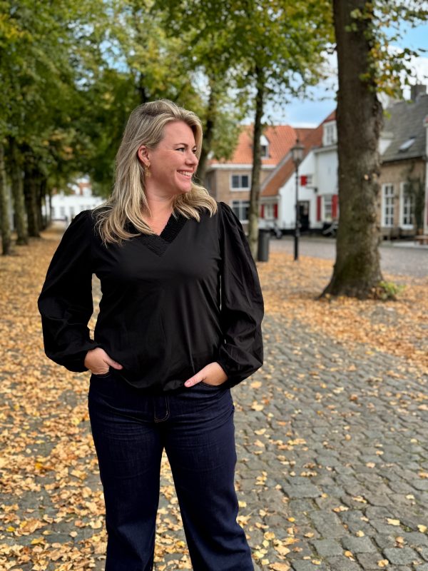Blouse Guusje zwart - Afbeelding 2