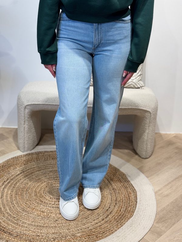 Wide jeans Juicy light blue denim lengte 34