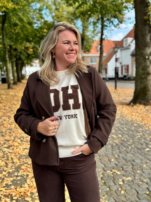 Trui Soho beige met choco - Afbeelding 8