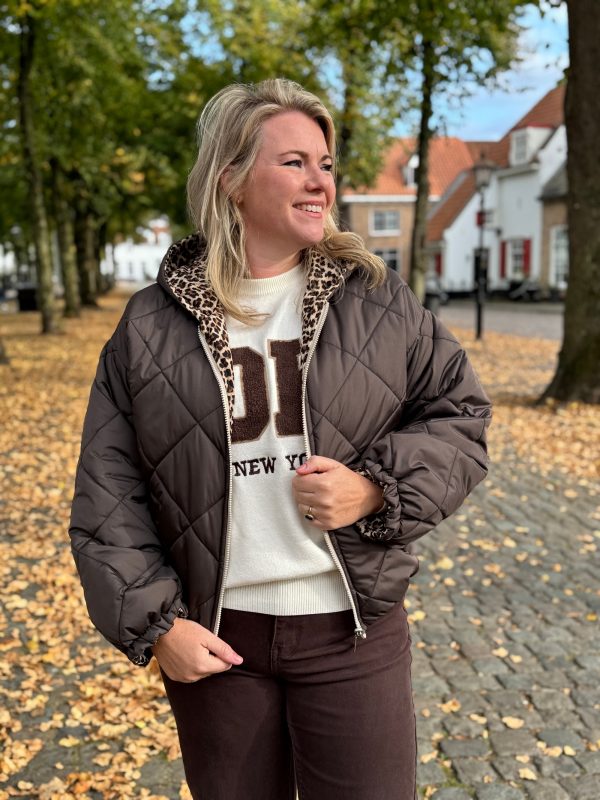 Dubbelzijdig jasje Myrthe choco