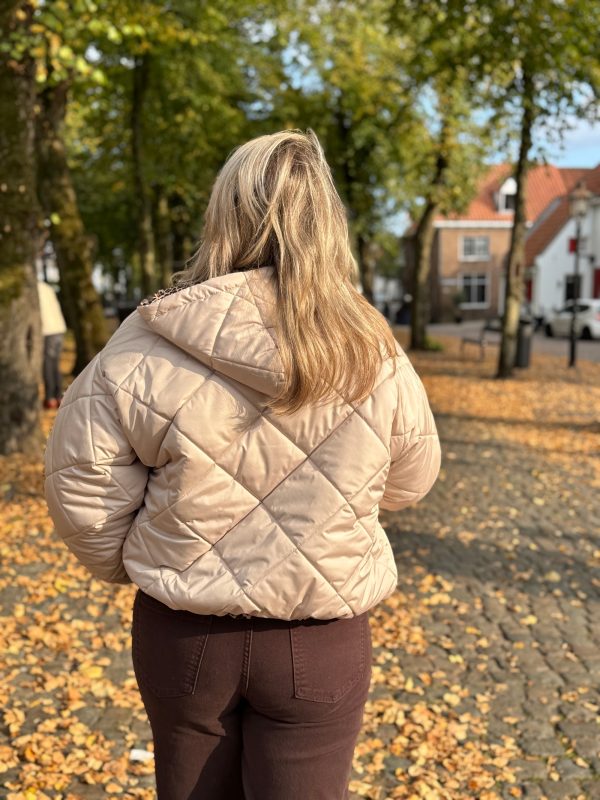 Dubbelzijdig jasje Myrthe beige - Afbeelding 6