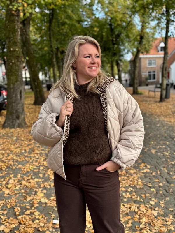 Dubbelzijdig jasje Myrthe beige