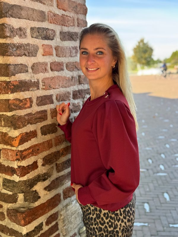 Truitje Milou bordeaux - Afbeelding 2