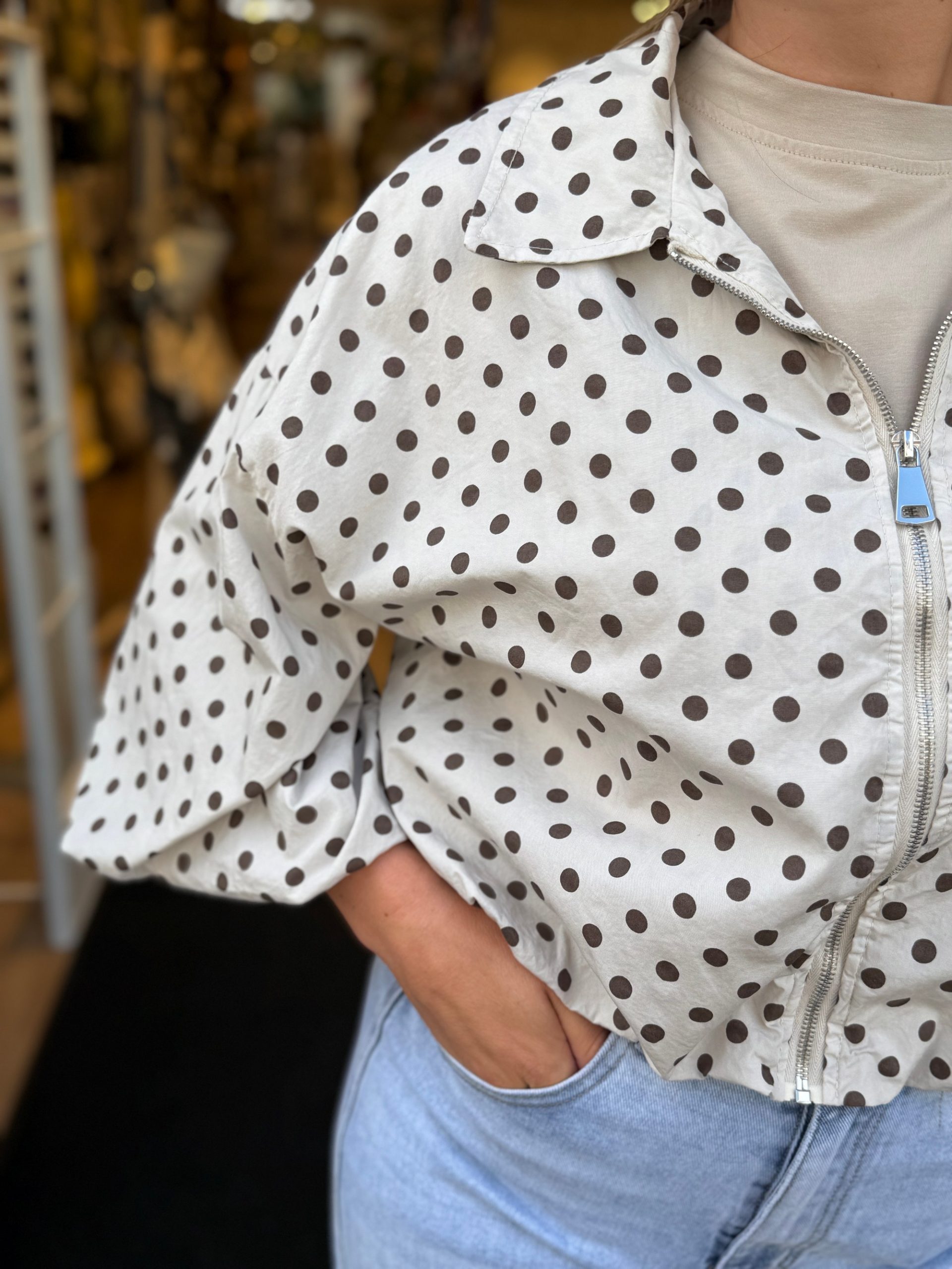 Jasje dots beige - Afbeelding 4