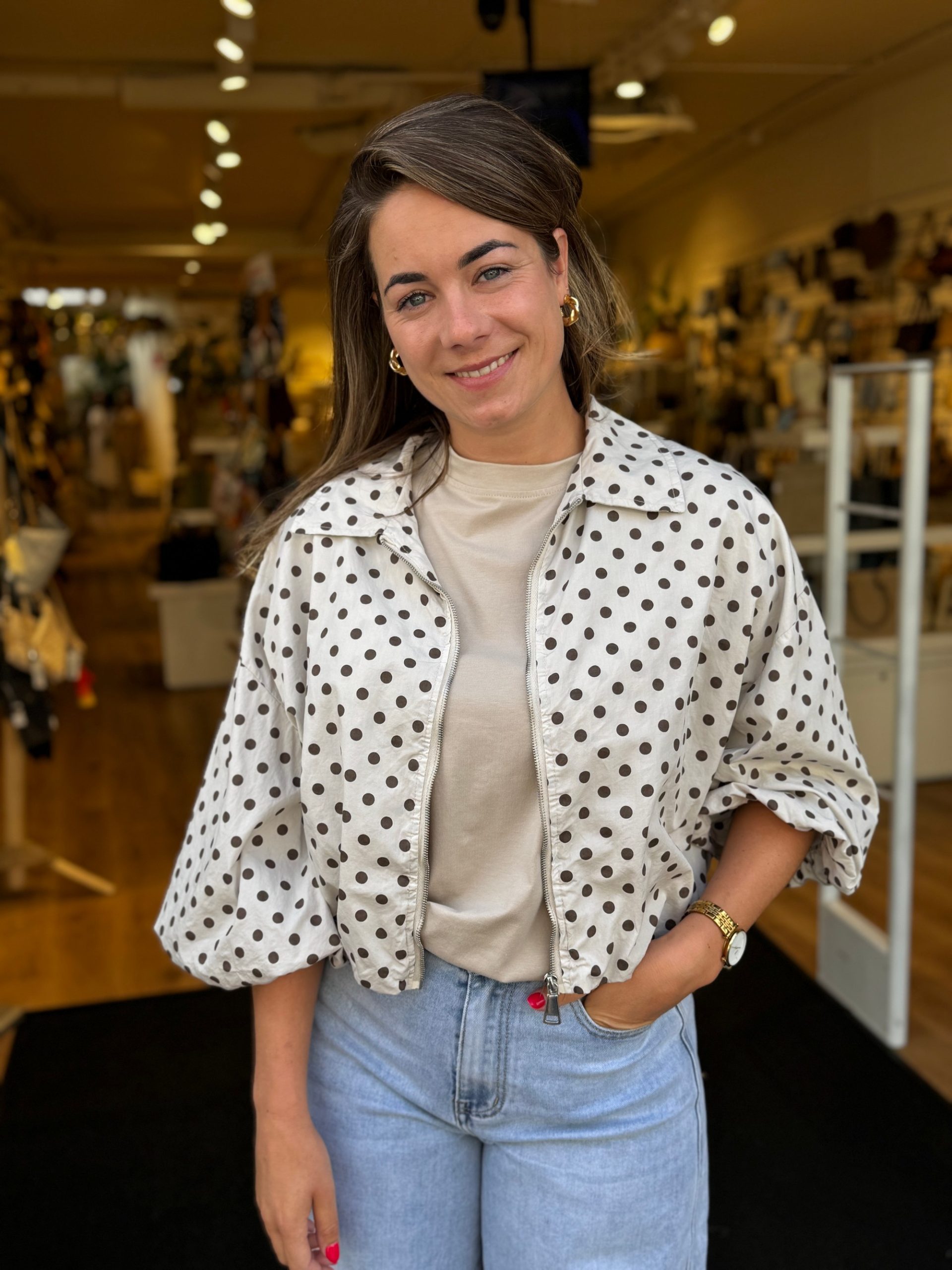 Jasje dots beige