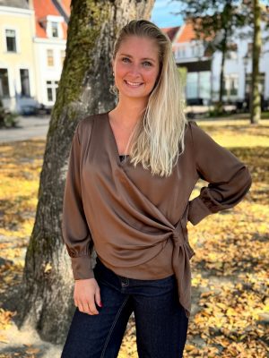 Blouse Eveline choco