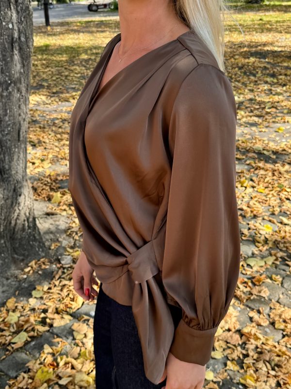 Blouse Eveline choco - Afbeelding 4