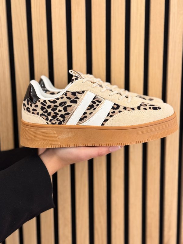 Sneakers beige with panter combination - Afbeelding 3