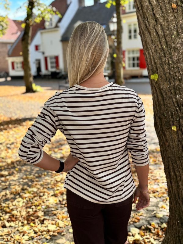 Topje Tyra choco stripe - Afbeelding 5