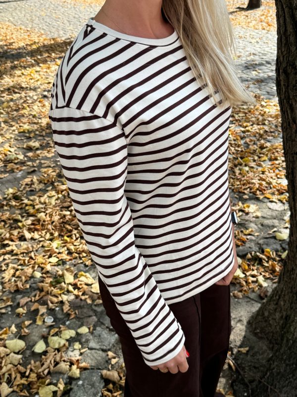 Topje Tyra choco stripe - Afbeelding 3