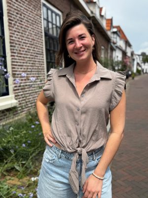 Topje Charlotte taupe